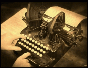 maquina datilografar escrita redação