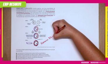 Visando explicar uma das propriedades da membrana plasmática,