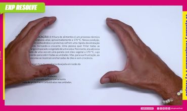 A fritura de alimentos é um processo térmico que ocorre a temperaturas altas,