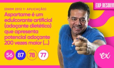 Aspartame é um edulcorante artificial (adoçante dietético) que apresenta