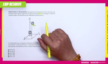 Um foguete foi lançado do marco zero de uma estação e após alguns segundos atingiu a