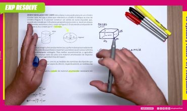 Uma elipse é uma seção plana de um cilindro circular reto, em que o plano que
