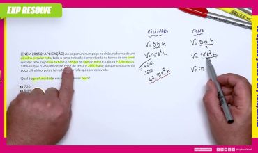 Ao se perfurar um poço no chão, na forma de um cilindro circular reto, toda a terra