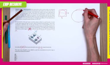 Um marceneiro está construindo um material didático que corresponde ao
