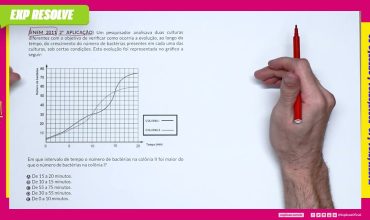 Um pesquisador analisava duas culturas diferentes com o objetivo de verificar