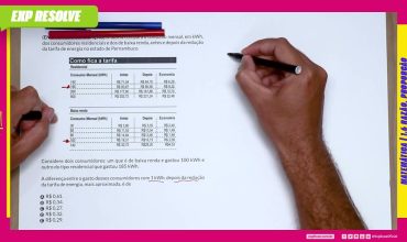 A tabela compara o consumo mensal, em kwh, dos consumidores(..)|razão, proporção e regra de três