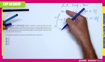 Antônio, joaquim e josé são sócios de uma empresa cujo