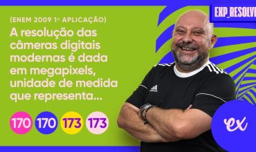 A resolução das câmeras digitais modernas é dada