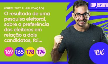 O resultado de uma pesquisa eleitoral, sobre a preferência