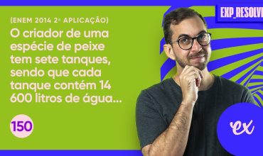 O criador de uma espécie de peixe tem sete tanques, sendo