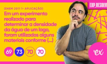 Em um experimento realizado para determinar a densidade da água de um lago