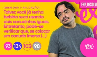 Talvez você já tenha bebido suco usando dois canudinhos iguais. entretanto