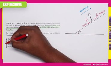 Uma pessoa necessita da força de atrito em seus pés para se