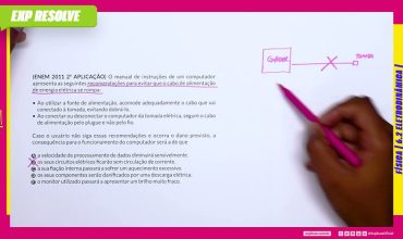 O manual de instruções de um computador apresenta as seguintes