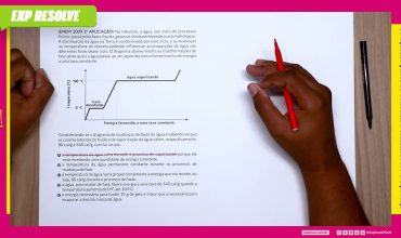 Na natureza, a água, por meio de processos físicos, passa