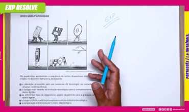 Os quadrinhos apresentam a sequência de certos