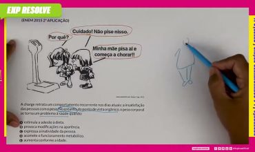 A charge retrata um comportamento recorrente nos dias atuais: a