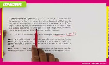 O alerquim, o pierrô, a brighella ou a colombina são personagens típicos de