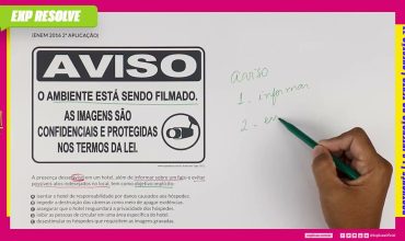 A presença desse aviso em um hotel, além de informar sobre um fato e evitar