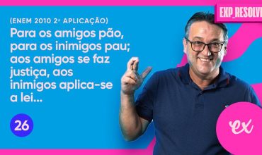 Para os amigos pão, para os inimigos pau; aos amigos se faz justiça, aos