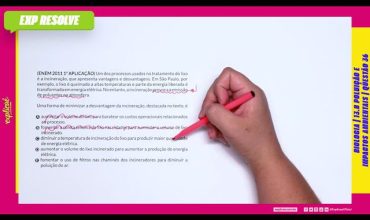 Um dos processos usados no tratamento do lixo é a incineração