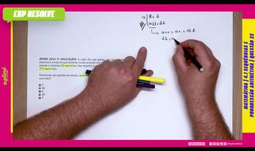 A cada dia que passa, um aluno resolve 2 exercícios a mais