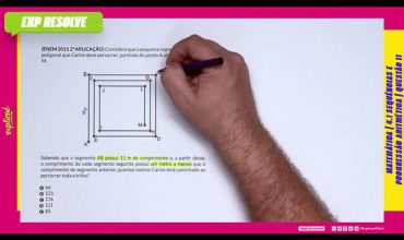 Considere que o esquema represente uma trilha poligonal