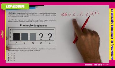 Cinco equipes a, b, c, d e e disputaram uma prova de gincana na qual as