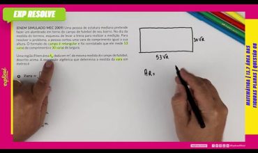 Uma pessoa de estatura mediana pretende fazer um alambrado em torno